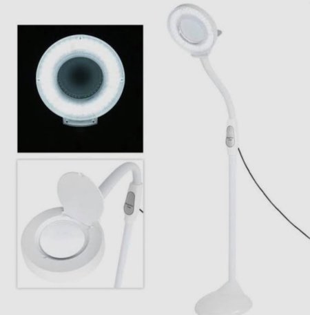 عدسة مكبره مع اضاءه led طبية